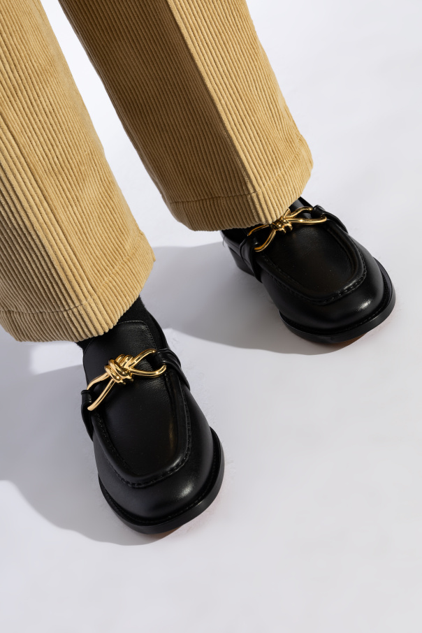 ローファー・オックスフォード BOTTEGA VENETA ASTAIRE SMOOTH LEATHER LOAFERS BOTTEGA VENETA | Astaire Metallic Knot Leather Loafers